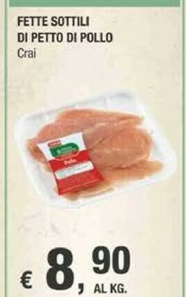 Crai Crai - Fette Sottili Di Petto Di Pollo offerta