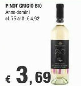 Crai Anno Domini Pinot Grigio Bio offerta