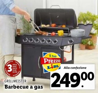Lidl GRILLMEISTER Barbecue a gas offerta