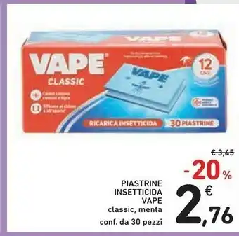 Conad Vape Piastrine Insetticida Menta 30pz offerta