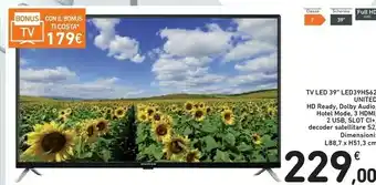 Conad United Tv Led 39" Led39hs62 offerta
