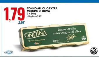 Eurospin Ondina Tonno All'Olio Extra Vergine Di Oliva offerta