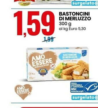 Eurospin Athena Bastoncini Di Merluzzo offerta