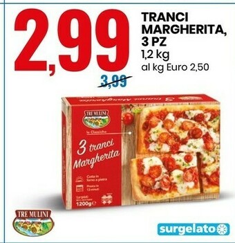 Eurospin Tre Mulini Tranci Margherita 3 Pz offerta