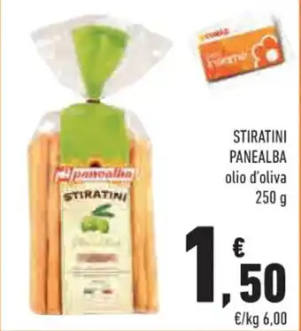 Conad Margherita STIRATINI PANEALBA olio d'oliva 250 g offerta