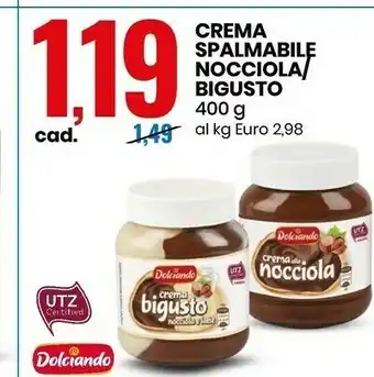Eurospin Dolciando - Crema Alla Nocciola 400 G(ml) offerta