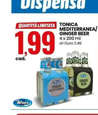 Eurospin Blues Tonica Mediterranea 800 Ml offerta