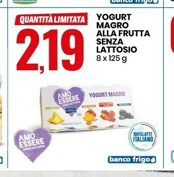 Amo essere senza lattosio Yogurt Magro Alla Frutta Senza Lattosio