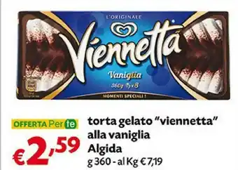 Pam Algida Torta Gelato Viennetta Alla Vaniglia offerta