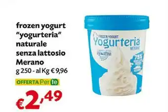 Pam Merano Frozen Yogurt Yogurteria Naturale offerta