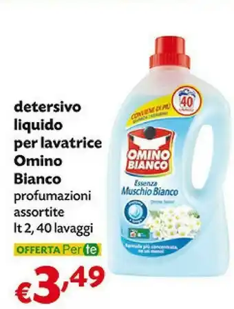 Pam Omino Bianco Detersivo Liquido Per Lavatrice 2000 Ml offerta