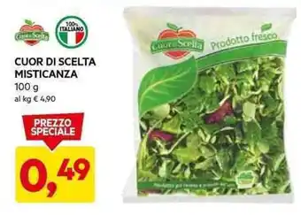 DPiù CUOR DI SCELTA MISTICANZA 100 g offerta