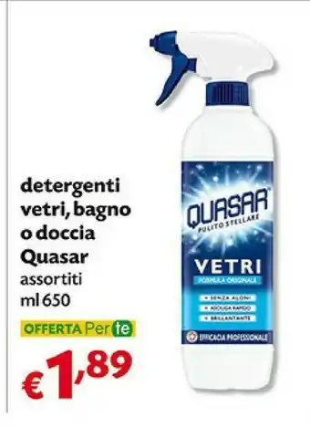 Pam Quasar Detergenti Vetri Doccia 650 Ml offerta