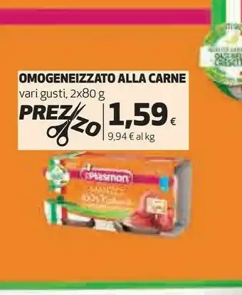 Coop Plasmon Omogeneizzato Alla Carne offerta
