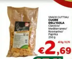 Crai Cuore Dell'isola Snack Cuttiau Classico offerta