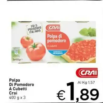 Crai Crai - Polpa Di Pomodoro A Cubetti Gustosa E Profumata 1200 G(ml) offerta