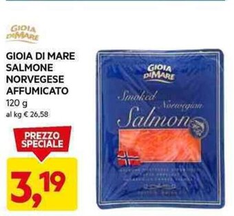 DPiù GIOIA DI MARE SALMONE NORVEGESE AFFUMICATO 120 g offerta