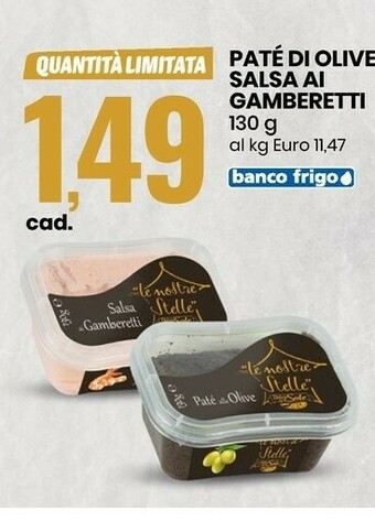 Le Nostre Stelle Pate Di Olive Salsa Di Gamberetti