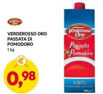 DPiù VERDEROSSO ORO PASSATA DI POMODORO 1 kg offerta