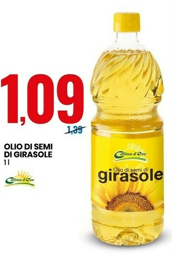 Eurospin Collina D'Oro - Olio Di Semi Di Girasole 1000 G(ml) offerta
