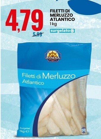 Eurospin Athena Filetti Di Merluzzo Atlantico 1000 G(ml) offerta