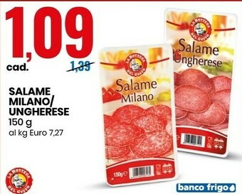 Eurospin La Bottega Del Gusto - Salame Milano 150 G(ml) offerta