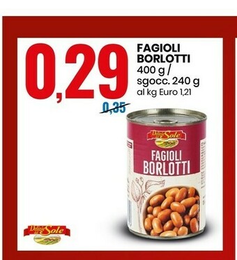 Eurospin Borolotti Fagioli offerta