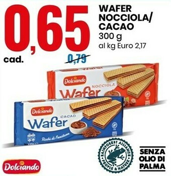 Eurospin Dolciando - Wafer Nocciola 300 G(ml) offerta