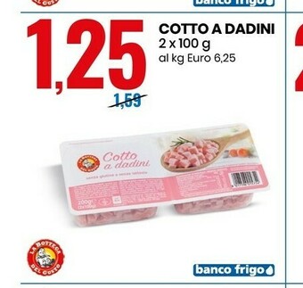 Eurospin La Bottega Del Gusto Cotto A Dadini 200 G offerta