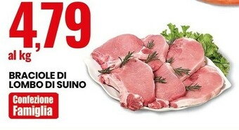Eurospin Braciole Di Lombo Di Suino offerta