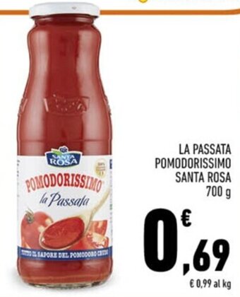 Conad LA PASSATA POMODORISSIMO SANTA ROSA 700 g offerta