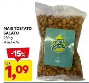 DPiù MAIS TOSTATO SALATO 250 g offerta