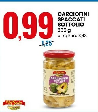 Eurospin Carciofini Spaccati Sottolio offerta