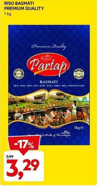 DPiù RISO BASMATI PREMIUM QUALITY 1 kg offerta