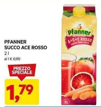 DPiù PFANNER SUCCO ACE ROSSO 2 l offerta
