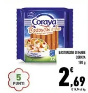 Conad BASTONCINI DI MARE CORAYA 180 g offerta