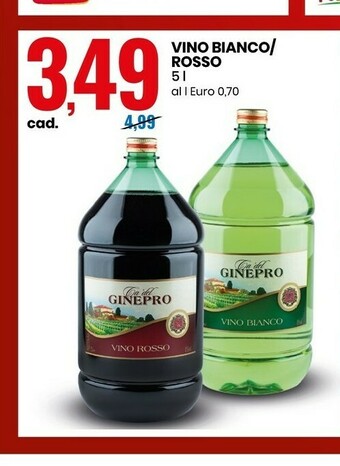Eurospin Vino Bianco offerta