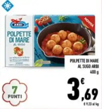 Conad POLPETTE DI MARE AL SUGO ARBI 400 g offerta