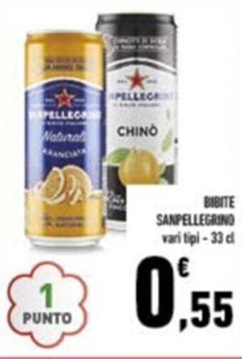 Conad BIBITE SANPELLEGRINO vari tipi - 33 cl offerta