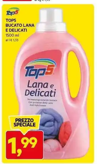 DPiù TOP5 BUCATO LANA E DELICATI 1500 ml offerta