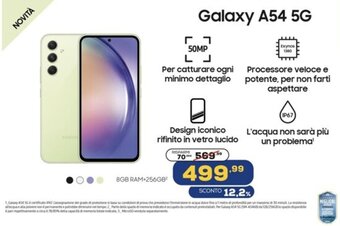 Euronics Samsung Galaxy A54 5G offerta