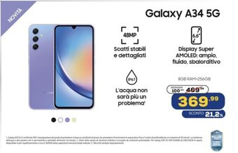 Euronics Samsung Galaxy A34 5G offerta