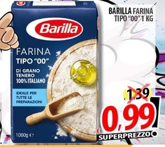 Il Genio Supermercato BARILLA FARINA TIPO "00" 1 KG offerta