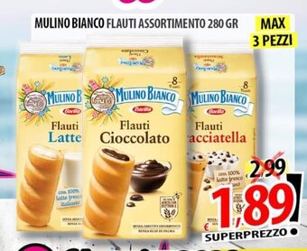 Il Genio Supermercato MULINO BIANCO FLAUTI ASSORTIMENTO 280 GR offerta