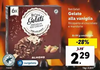 Bon Gelati Gelato alla vaniglia 6x 84 g