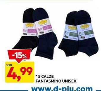 *5 CALZE FANTASMINO UNISEX