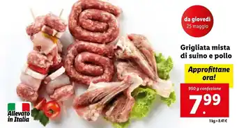 Lidl Grigliata mista di suino e pollo 950 g offerta