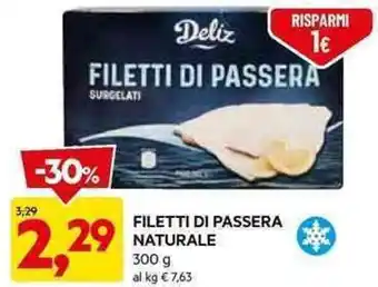 FILETTI DI PASSERA NATURALE 300 g
