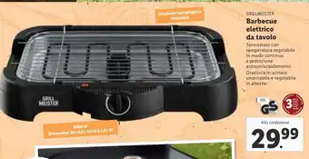 Lidl GRILLMEISTER Barbecue elettrico da tavolo offerta