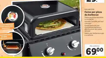 Lidl GRILLMEISTER Forno per pizza da barbecue offerta